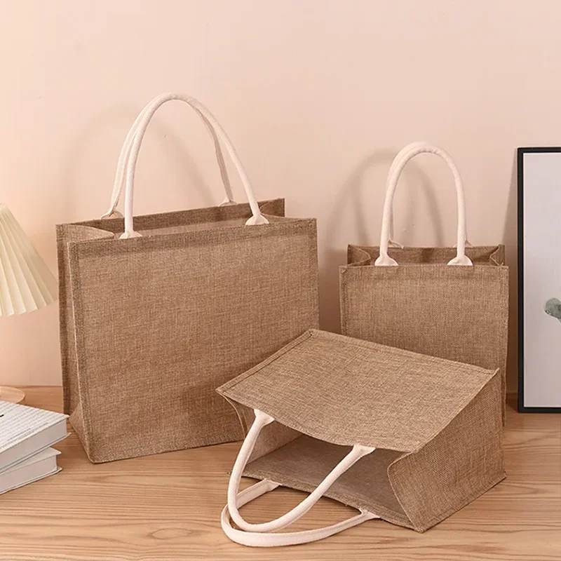 Custom Canvas Tote Bag – Eco-Friendly Reusable Linen Shopping Bag with Handle, Ideal for Promotional Events, Gift Packaging, DIY, Daily Use, Custom Size and Logo Printing Available - 图片 2