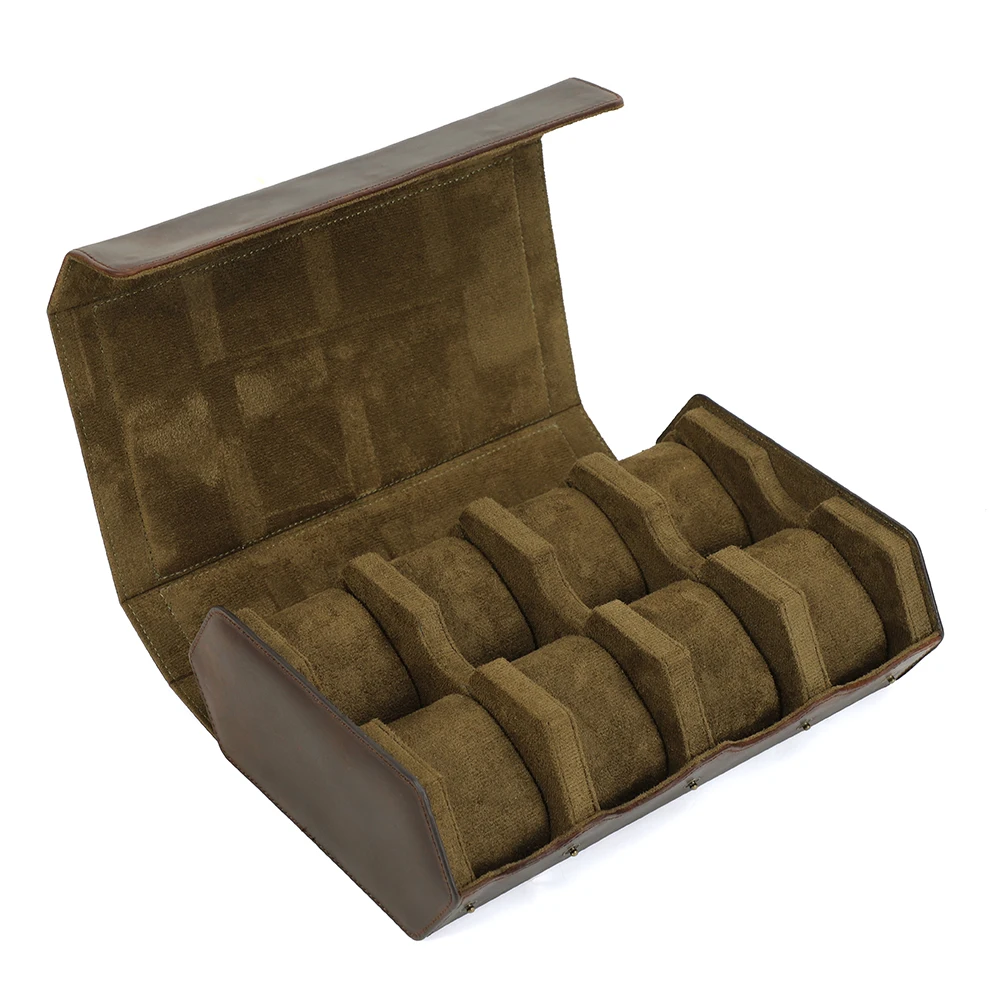 Travel Watch Organizer | Luxury 8-Slot PU Leather Watch Box Organizer – Soft Velvet Interior Display Case for Men’s & Women’s Watches, Jewelry Storage – Elegant Gift for Birthdays, Holidays & Collectors - 图片 9