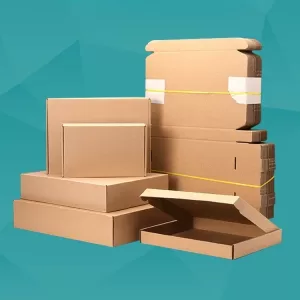 Three-Layer Extra Hard Corrugated Cardboard Boxes – Rectangular Flat Packaging Cartons for Retail, Shipping, and Storage – Multiple Sizes – Durable, Recyclable, and Easy to Assemble