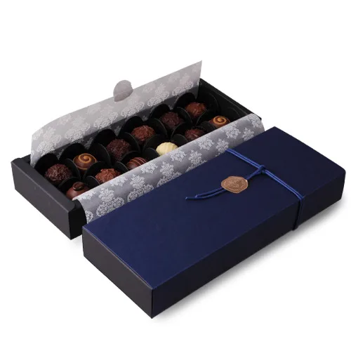 Chocolate Paper Gift Box – Perfect for Valentine's Day, Christmas, Birthdays, and Parties. Ideal for packing chocolates, small gifts, or treats with a festive and elegant presentation design. - 图片 2
