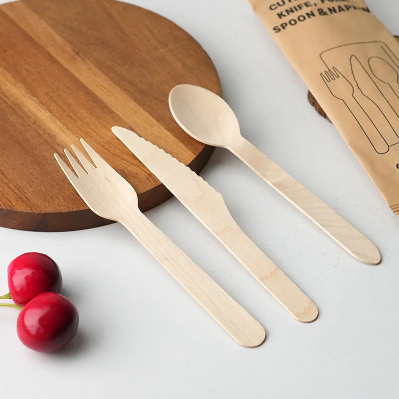 10/20PCS Disposable Cutlery Set – Individually Wrapped Knife, Fork, Spoon & Napkin – Portable Utensils for Takeout, Catering, Office, Events, Travel, School Lunch – Hygienic & Convenient - 图片 3