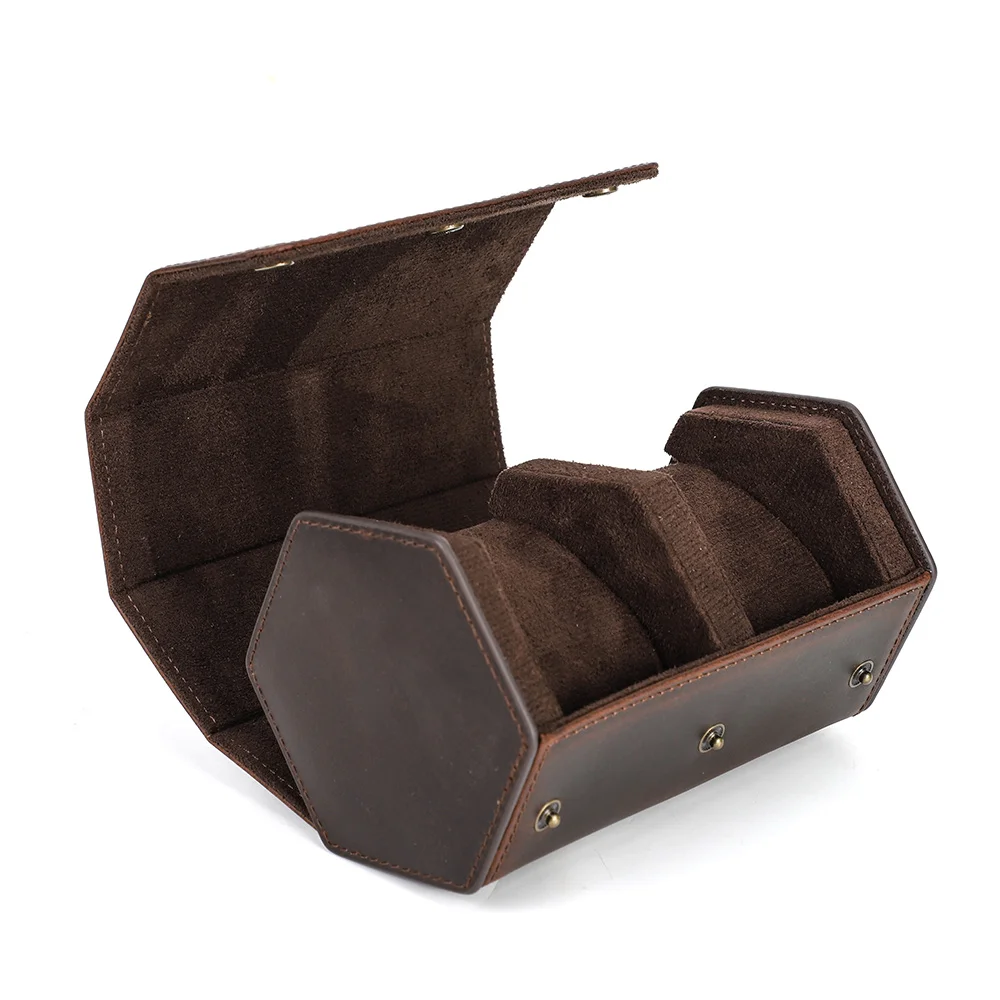 Travel Watch Organizer | Luxury 8-Slot PU Leather Watch Box Organizer – Soft Velvet Interior Display Case for Men’s & Women’s Watches, Jewelry Storage – Elegant Gift for Birthdays, Holidays & Collectors - 图片 7