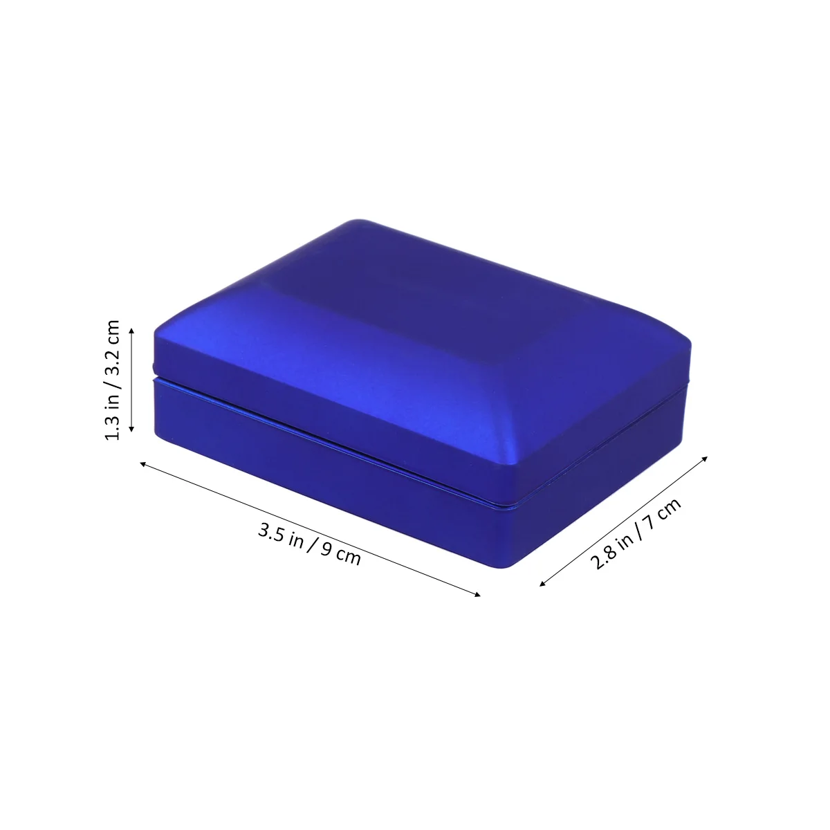 Creative LED Lighted Jewelry Gift Box in Purple (7x9x3.2cm) with built-in lighting to showcase necklaces, pendants, and other jewelry. Elegant and exquisite gift container perfect for special occasions. - 图片 9