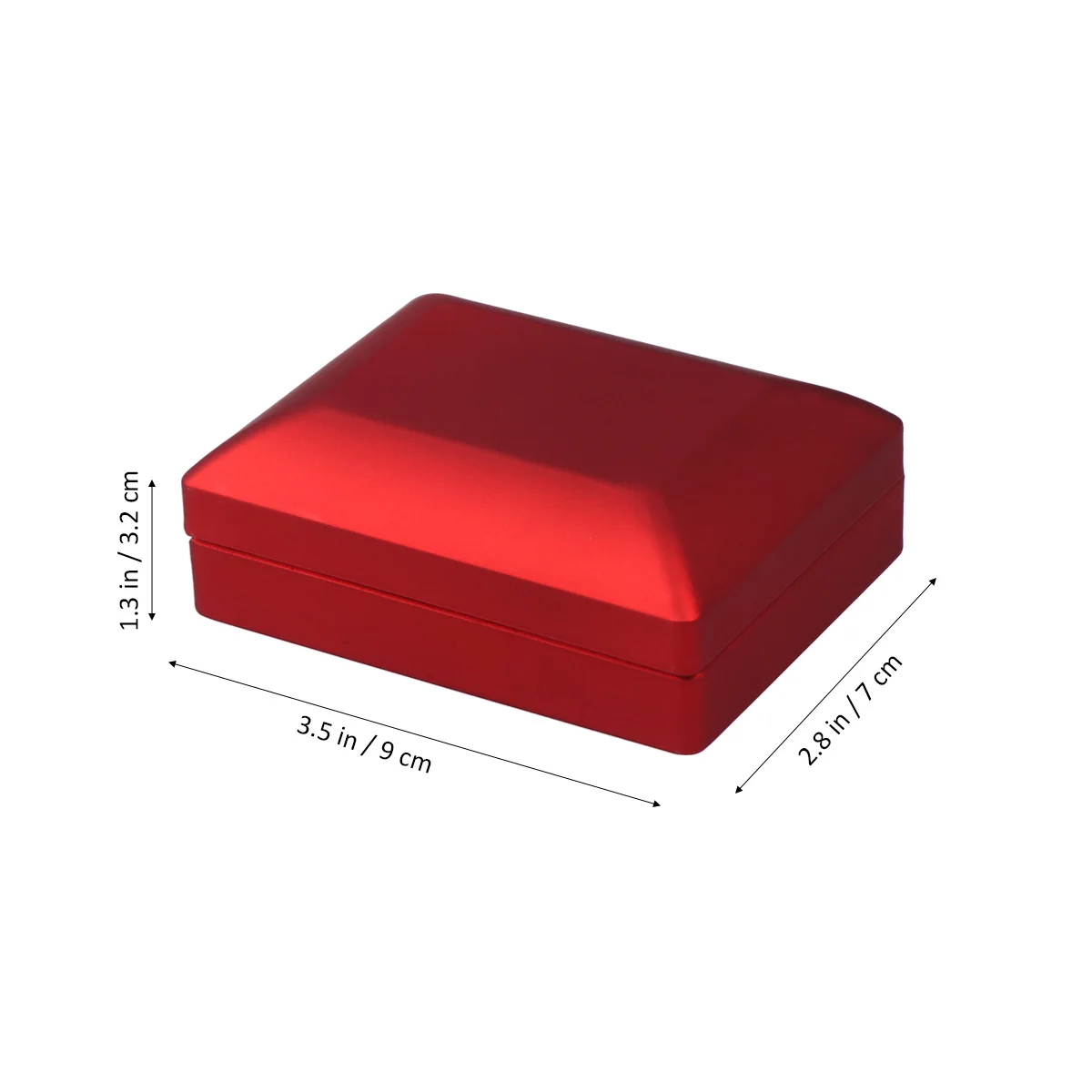 Creative LED Lighted Jewelry Gift Box in Purple (7x9x3.2cm) with built-in lighting to showcase necklaces, pendants, and other jewelry. Elegant and exquisite gift container perfect for special occasions. - 图片 7