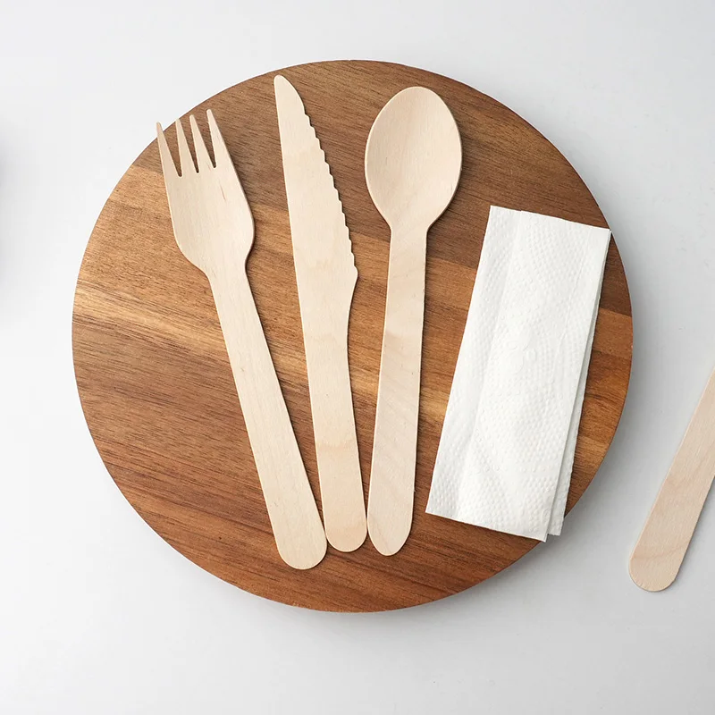 10/20PCS Disposable Cutlery Set – Individually Wrapped Knife, Fork, Spoon & Napkin – Portable Utensils for Takeout, Catering, Office, Events, Travel, School Lunch – Hygienic & Convenient - 图片 4