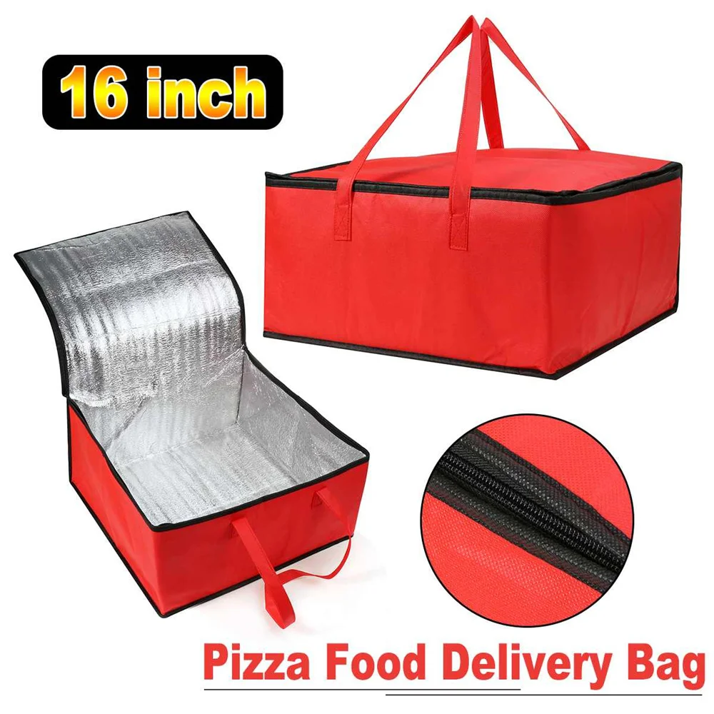 Waterproof Insulated Thermal Bag 🧊 – Foldable Reusable Cooler Tote for Pizza Delivery, Food Transport & Picnic Storage 5
