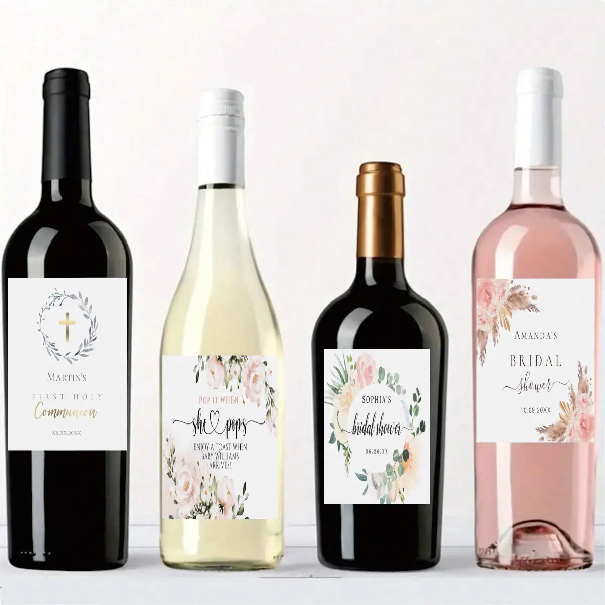 30-Pack Customizable Bottle Label Stickers – Personalized Packaging Labels with Any Text for Wine, Beer, Water Bottles – Ideal for Weddings, Birthdays, Corporate Events & DIY Gift Wrapping 30-Pack Customizable Bottle Label Stickers – Personalized Packaging Labels with Any Text for Wine, Beer, Water Bottles – Ideal for Weddings, Birthdays, Corporate Events & DIY Gift Wrapping