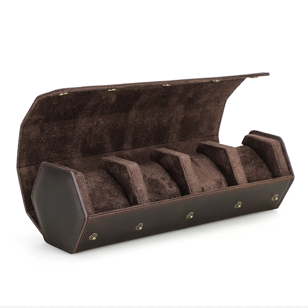 Travel Watch Organizer | Luxury 8-Slot PU Leather Watch Box Organizer – Soft Velvet Interior Display Case for Men’s & Women’s Watches, Jewelry Storage – Elegant Gift for Birthdays, Holidays & Collectors - 图片 10