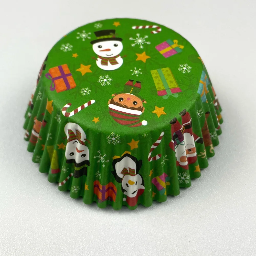 50pcs Animal Pattern Cupcake Liners – White Cow, Zebra, Leopard, Camouflage & Stripes – Greaseproof Baking Cups for Family, Birthdays, Christmas, Parties, Muffins & Cake Holders - 图片 11