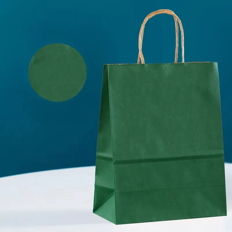 Kraft Paper Gift Bag – Reusable Shopping & Packaging Bag with Handles for Wedding, Party, Business, Retail Use, Ideal for Craft Gifts, Groceries, Eco-Friendly and Sturdy 13