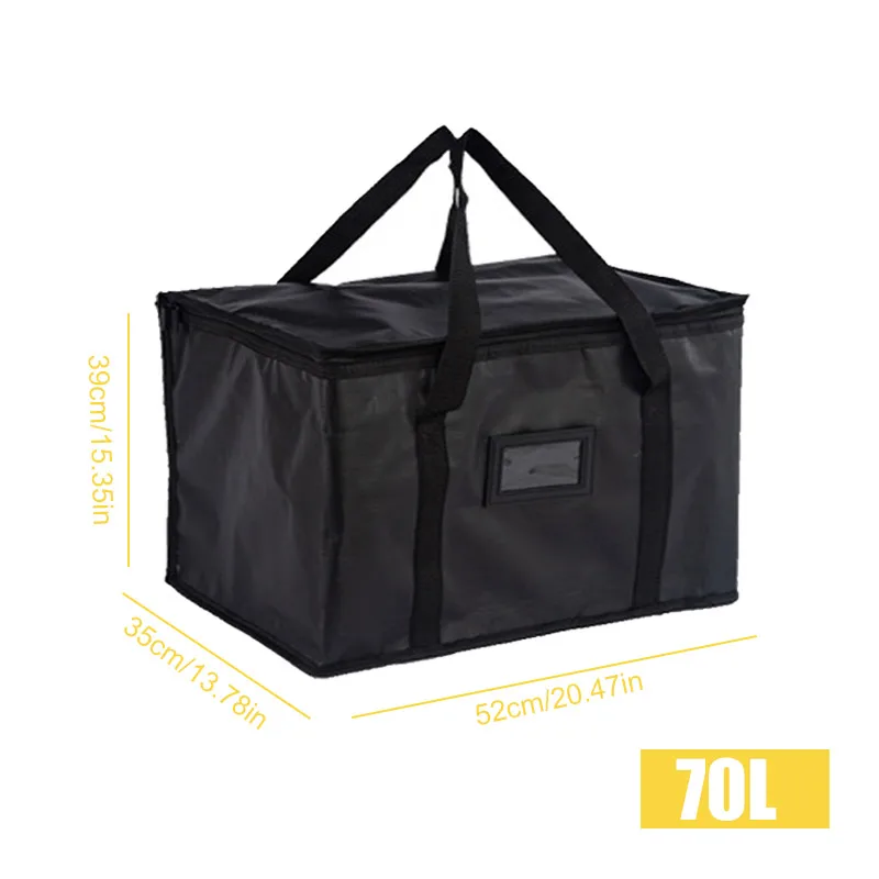 Insulated Thermal Cooler Bag 🧊 – Large Reusable Picnic Tote for Food, Lunch & Drinks – Foil-Lined Cold Storage Lunch Box for Travel, Delivery, Work, Camping & Outdoor Use - 图片 6