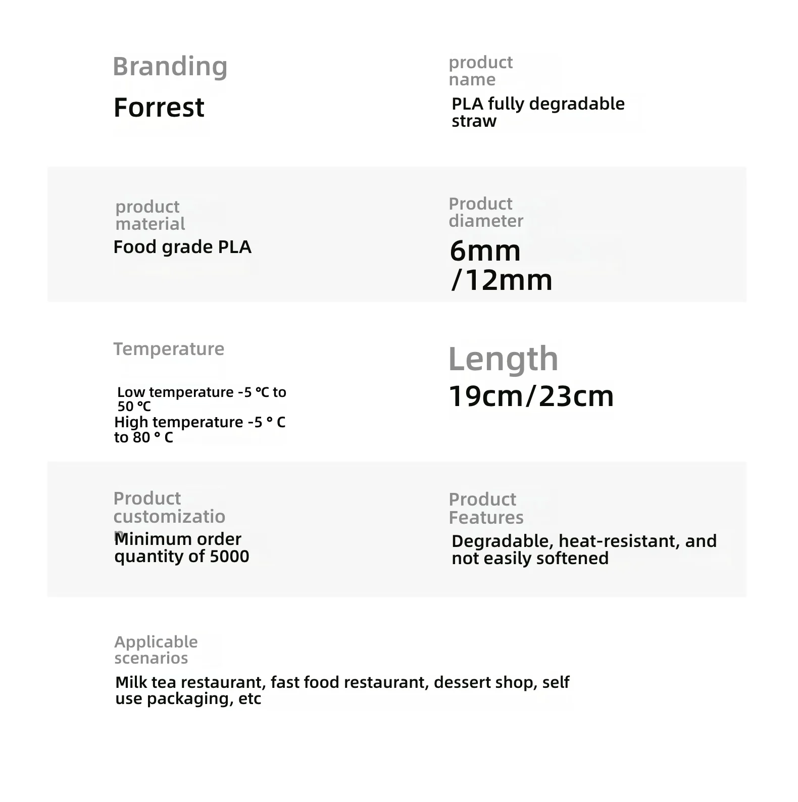 Wholesale Disposable PLA Milk Tea Straws – Flexible, large straight tube straws perfect for milk tea, kitchen use, parties, and beverages. Eco-friendly, durable, and suitable for all drinks.