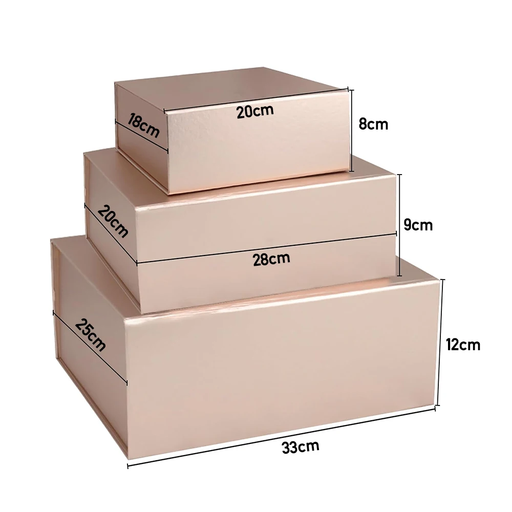 Magnetic Gift Box for Presents with Lids – Collapsible Rectangle Paper Box for Wedding, Birthday, Christmas, Party Gift Packaging – In Stock, Ready to Ship – Multiple Colors & Sizes Available 3