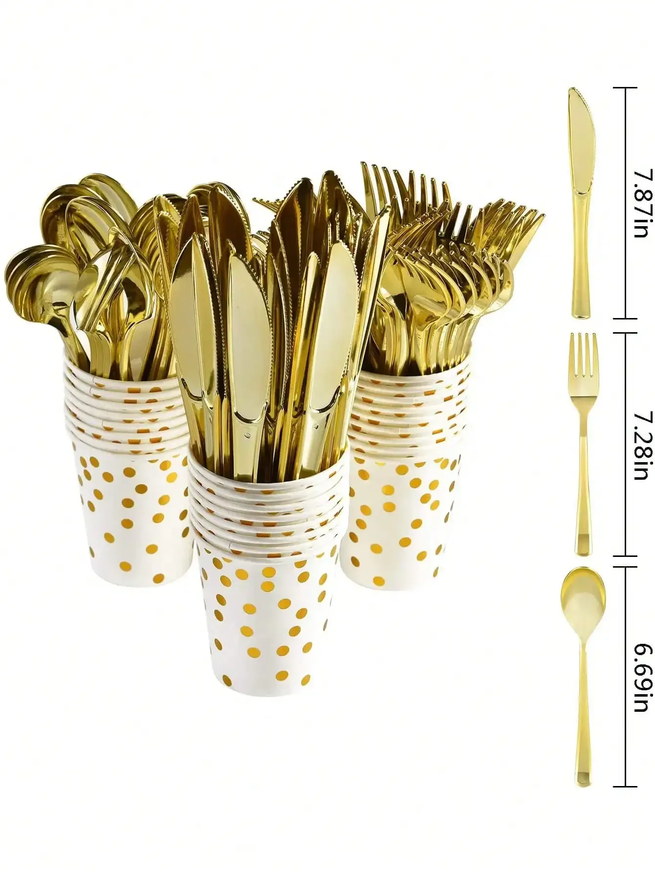 200PCS Disposable Paper Plates and Napkins Set – 9” & 7” Plates, Cups, Straws, Napkins – Floral Party Tableware for Birthday, Baby Shower, Wedding, Picnic – Serves 25 Guests - 图片 6