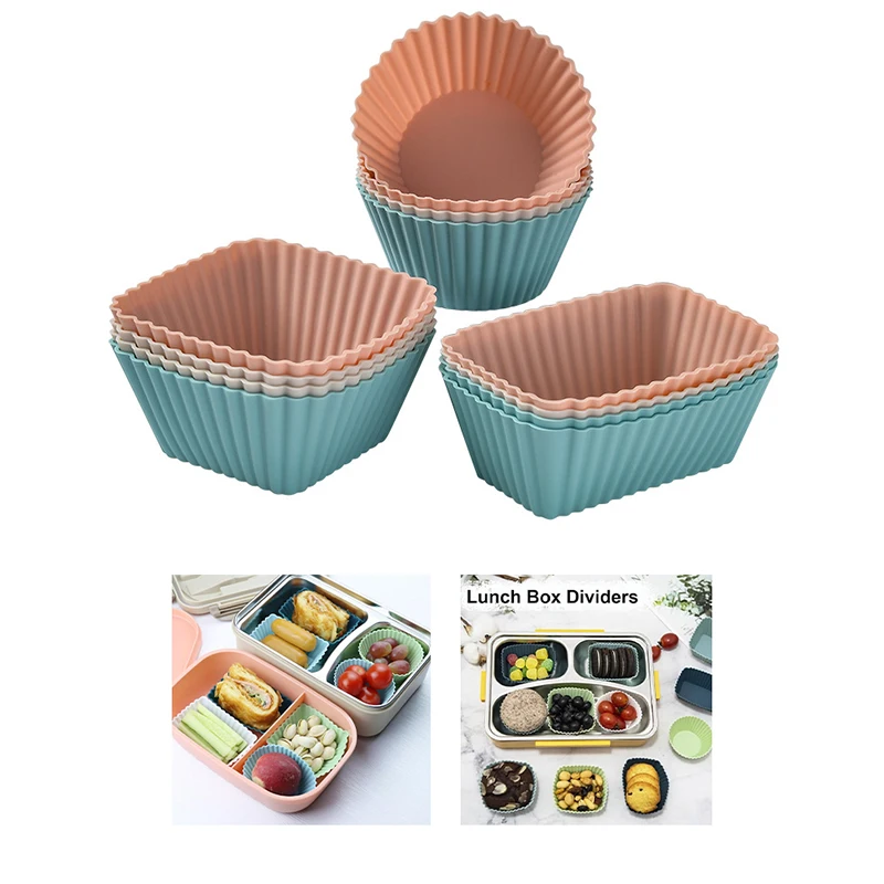 100% Food‑Grade Colorful Silicone Baking Cups – Reusable Non‑Stick Muffin & Cupcake Liners, 24‑Pack (6 Bright Colors), Oven, Microwave & Dishwasher Safe, BPA‑Free 4