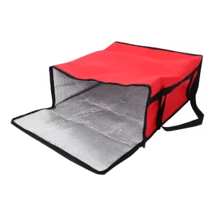 25 Pack Insulated Shipping Bags for Food – Red Striped Thermal Mailers with Self-Sealing Closure – Leakproof Padded Envelopes for Frozen, Hot or Cold Delivery – 8x10 Inch Heat-Resistant Liners