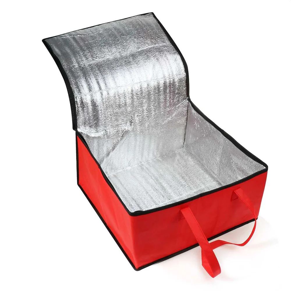 Waterproof Insulated Thermal Bag 🧊 – Foldable Reusable Cooler Tote for Pizza Delivery, Food Transport & Picnic Storage 3