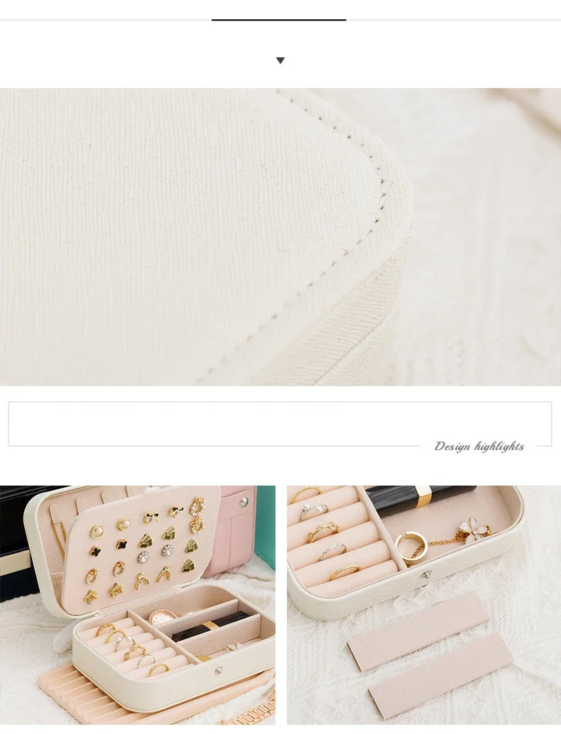 Travel Jewelry Organizer | Compact Leather Storage Box for Earrings, Rings, Necklaces, and More. Ideal for Travel, Display, and Daily Use. Stylish, Durable, and Customizable. 7