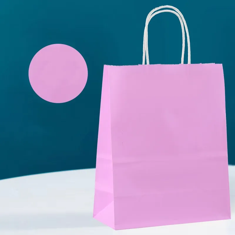 Kraft Paper Gift Bag – Reusable Shopping & Packaging Bag with Handles for Wedding, Party, Business, Retail Use, Ideal for Craft Gifts, Groceries, Eco-Friendly and Sturdy 17