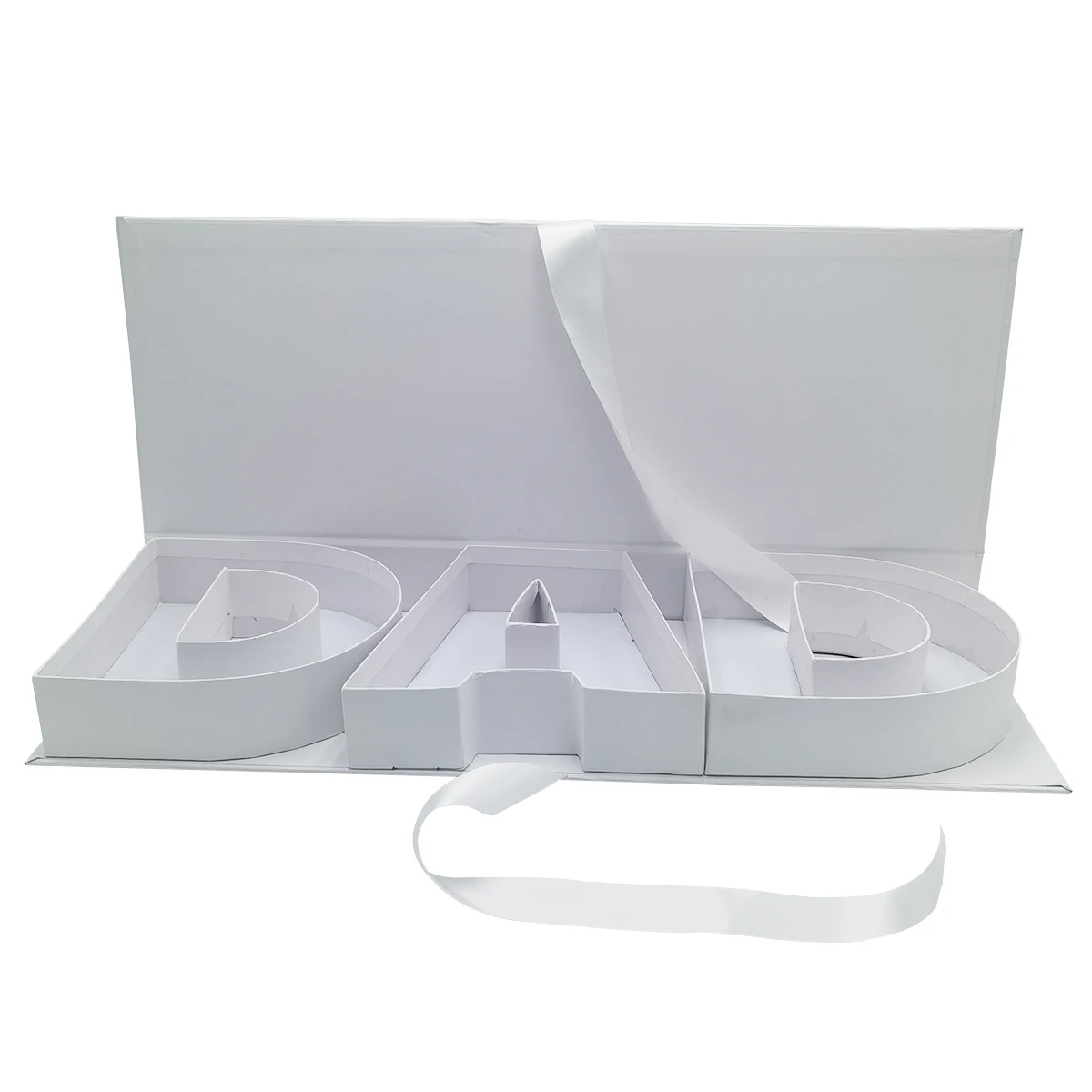 Fillable Cardboard Letter DAD Shaped Gift Box – Father's Day Floral Chocolate Candy Sweet Packaging Box for DIY Gift, Surprise Present, Party Decoration, or Keepsake Display - 图片 3