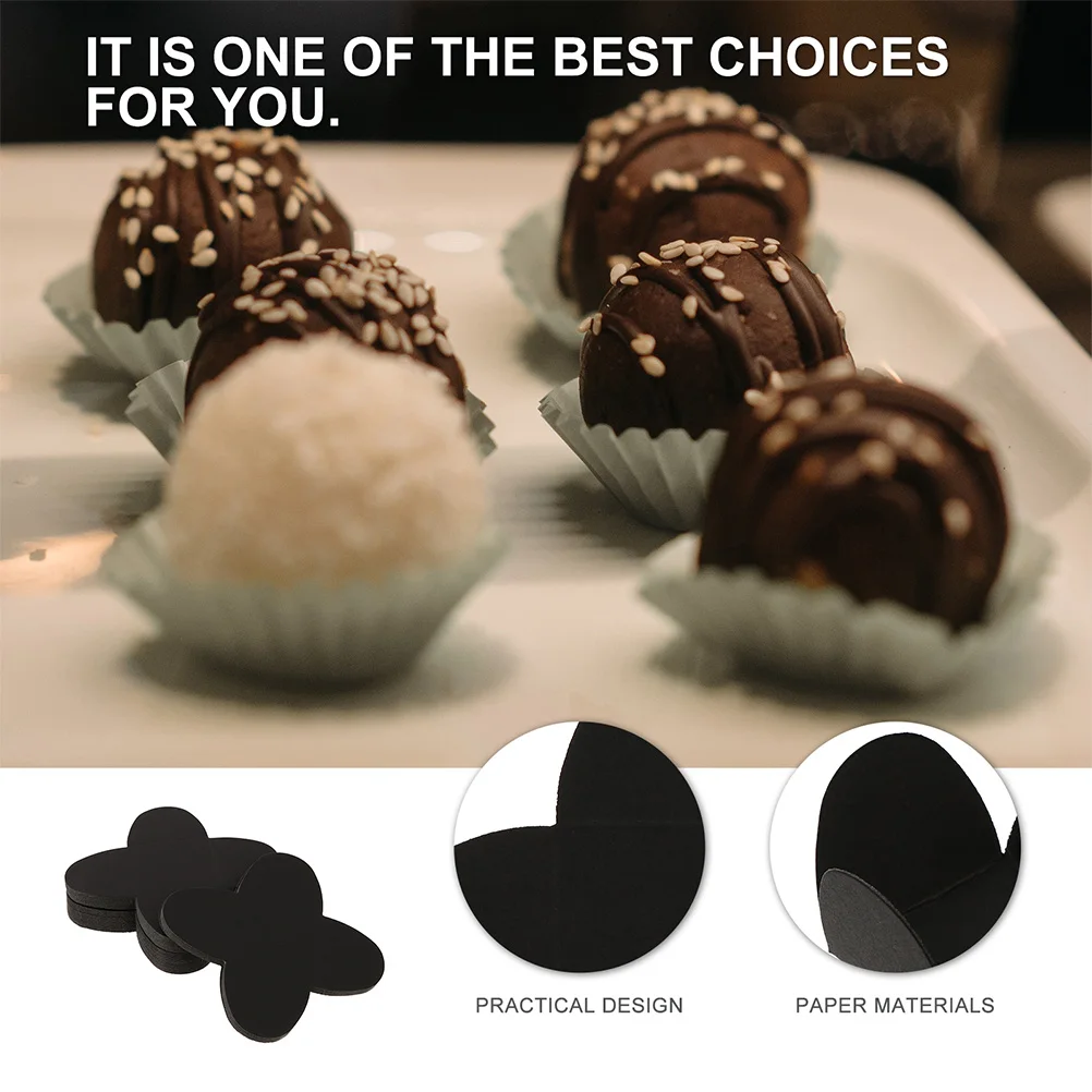 Paper Chocolate Truffle Candy Cups – Mini Cupcake Muffin Liners and Wrappers for Baking, Square Holders, Dessert Display Tray, Party Favors, Cake Trays, Candy Packaging Box - 图片 5