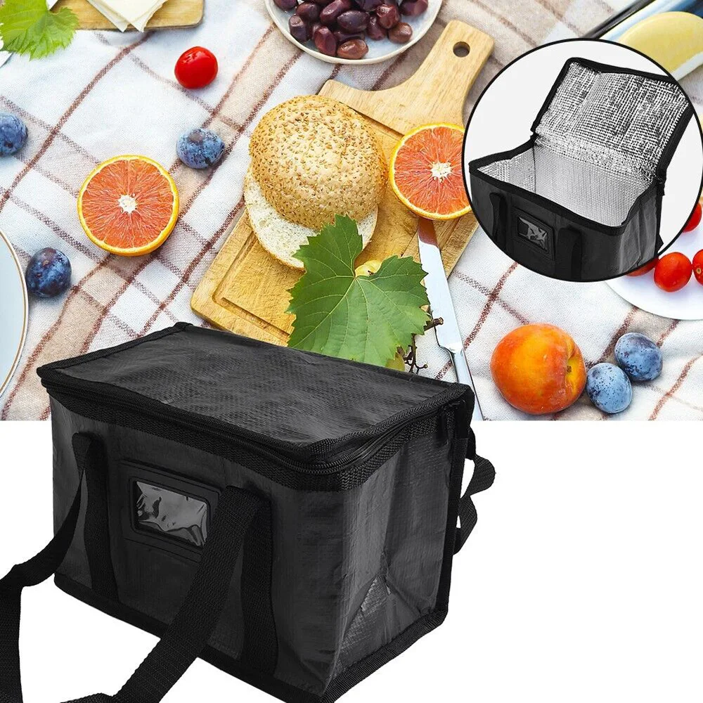 Insulated Thermal Cooler Bag 🧊 – Large Reusable Picnic Tote for Food, Lunch & Drinks – Foil-Lined Cold Storage Lunch Box for Travel, Delivery, Work, Camping & Outdoor Use 1