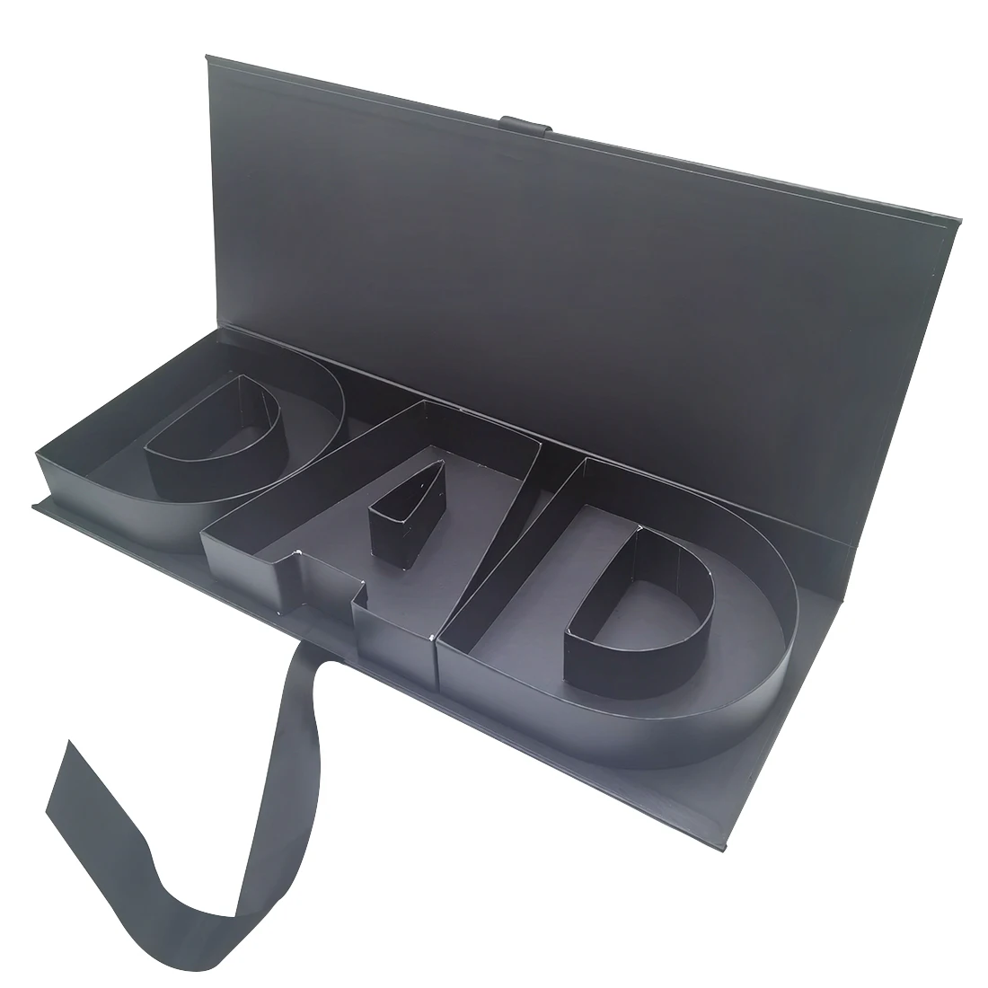 Fillable Cardboard Letter DAD Shaped Gift Box – Father's Day Floral Chocolate Candy Sweet Packaging Box for DIY Gift, Surprise Present, Party Decoration, or Keepsake Display