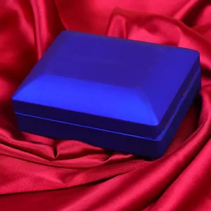 Creative LED Lighted Jewelry Gift Box in Purple (7x9x3.2cm) with built-in lighting to showcase necklaces, pendants, and other jewelry. Elegant and exquisite gift container perfect for special occasions.