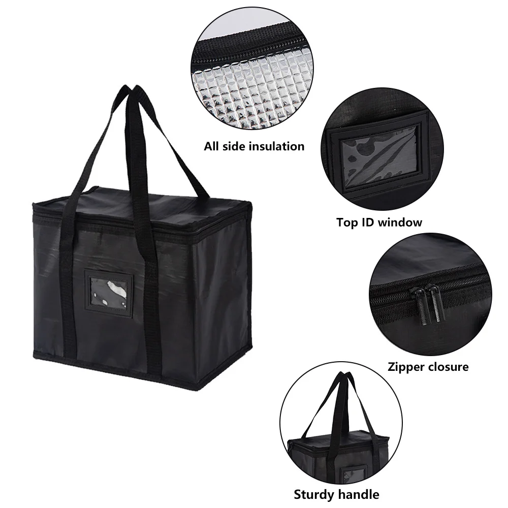 Insulated Thermal Cooler Bag 🧊 – Large Reusable Picnic Tote for Food, Lunch & Drinks – Foil-Lined Cold Storage Lunch Box for Travel, Delivery, Work, Camping & Outdoor Use 5