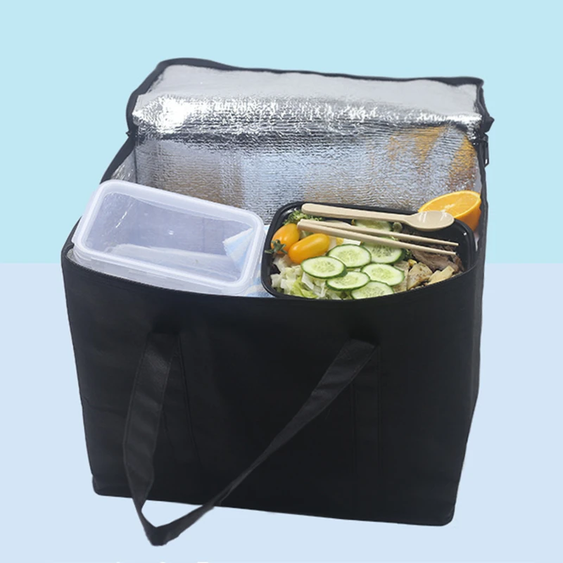 Waterproof Insulated Cooler Bag 🧊 – Foldable Thermal Lunch Tote for Food, Ice Packs & Drinks, Portable Delivery Bag for Work, Picnic, Grocery & Outdoor Use