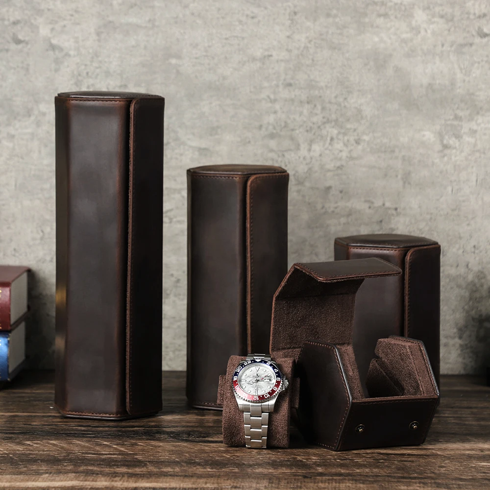 Travel Watch Organizer | Luxury 8-Slot PU Leather Watch Box Organizer – Soft Velvet Interior Display Case for Men’s & Women’s Watches, Jewelry Storage – Elegant Gift for Birthdays, Holidays & Collectors - 图片 5