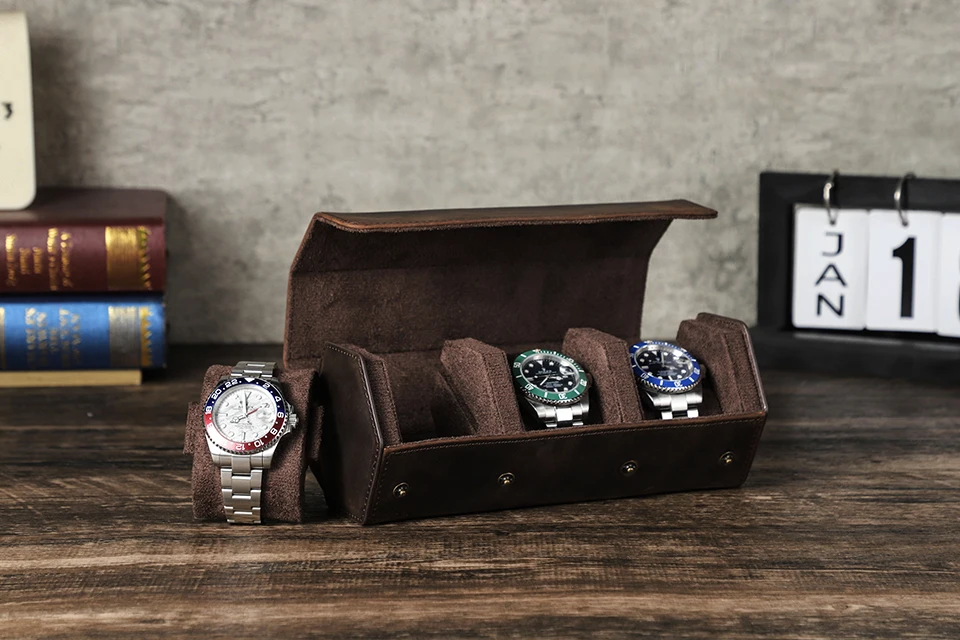 Travel Watch Organizer | Luxury 8-Slot PU Leather Watch Box Organizer – Soft Velvet Interior Display Case for Men’s & Women’s Watches, Jewelry Storage – Elegant Gift for Birthdays, Holidays & Collectors 7