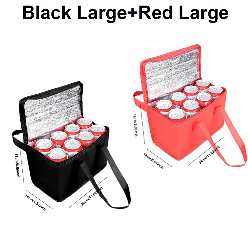 Portable Insulated Lunch Cooler Bag – Foldable Thermal Tote for Food, Drinks, Beer, Ice Packs – Reusable Delivery Bag for Work, Picnic, Camping, Outdoor Travel, Grocery & More - 图片 7