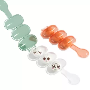 Onigiri & Sushi Rice Mold Kit – 5PCS Non‑Stick Triangle & Rectangular Molds with Scoop – DIY Rice Ball Maker for Bento Box, Kids Meal, Japanese Snack, Lunch Prep, Easy to Use & Clean