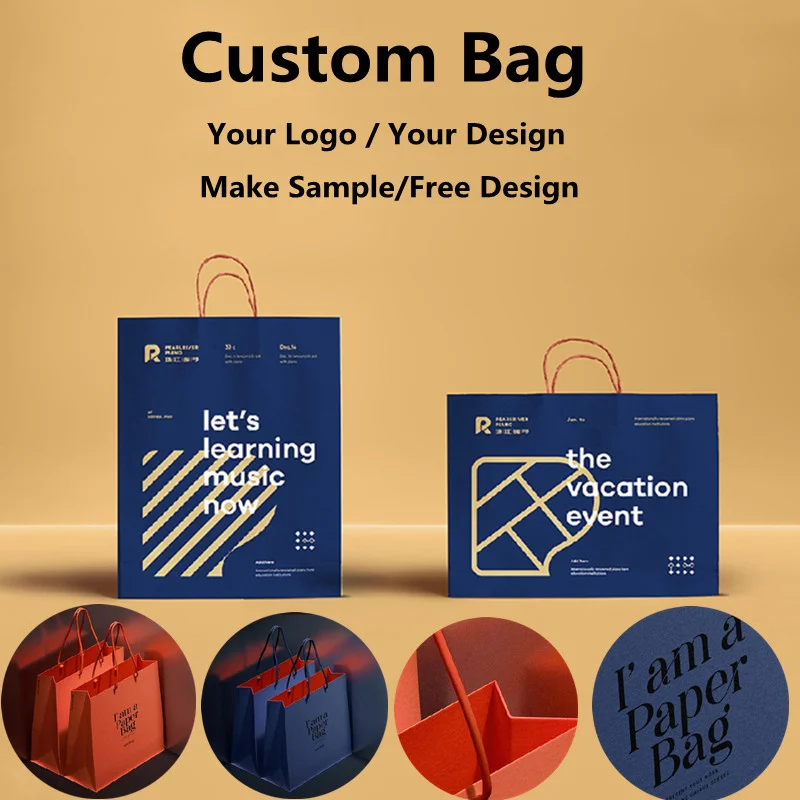 Customized Candy Cookie Cake Gift Bags – Kraft and Holding Bags with Logo Printing for Sweets, Cookies, Cakes, and Gifts. Durable, Eco-Friendly, and Perfect for Branding and Events. - 图片 6