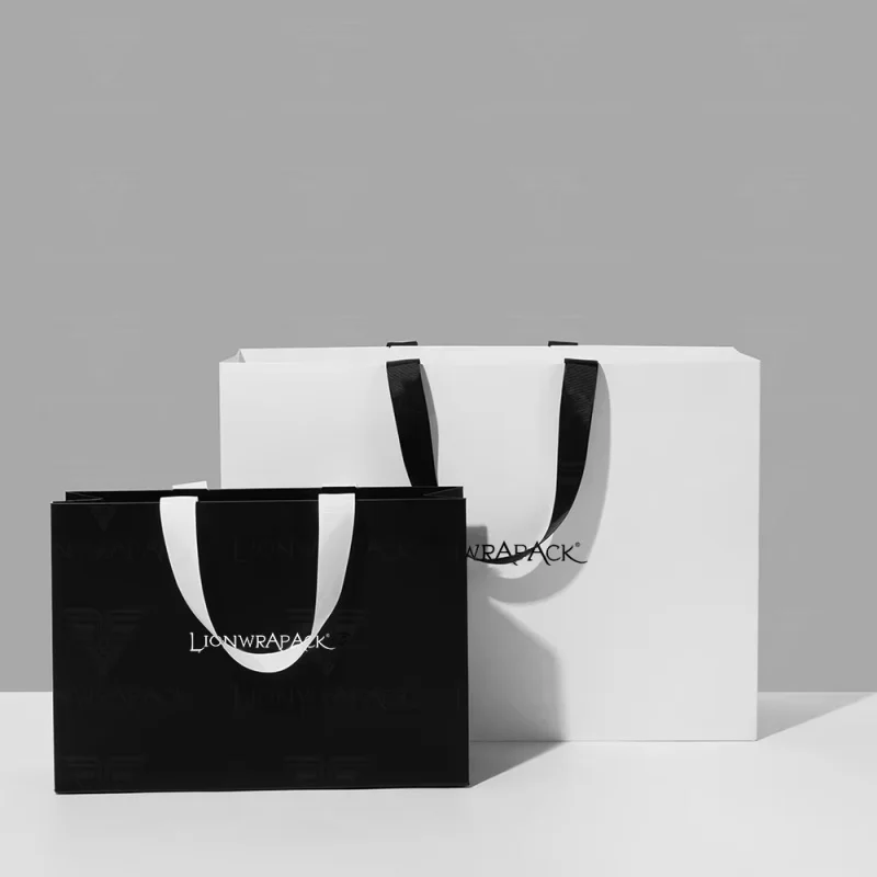 Custom Luxury Paper Gift Bag – Premium Shopping Bag with Handle for Retail, Gift Wrapping, Events, Packaging, Custom Size and Foil Logo Printing Available, Ideal for Boutique & Branding Use 3