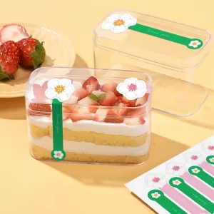 100pcs Thank You Stickers – 3x10cm Black Gold Foil Adhesive Labels for Cake Boxes, Gift Bags, Baking & Packaging – Long Rectangle Sealing Tags for Small Business, Weddings & Parties