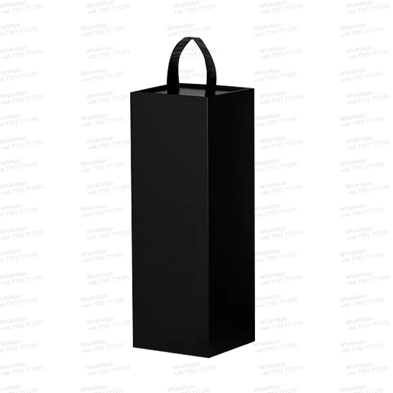 Eco-Friendly Magnetic Wine Gift Box with Handle – Foldable Cardboard Carton for Red Wine Packaging – In Stock, Ready to Ship – Recyclable Paper Gift Box for Holiday, Wedding, Birthday - 图片 7