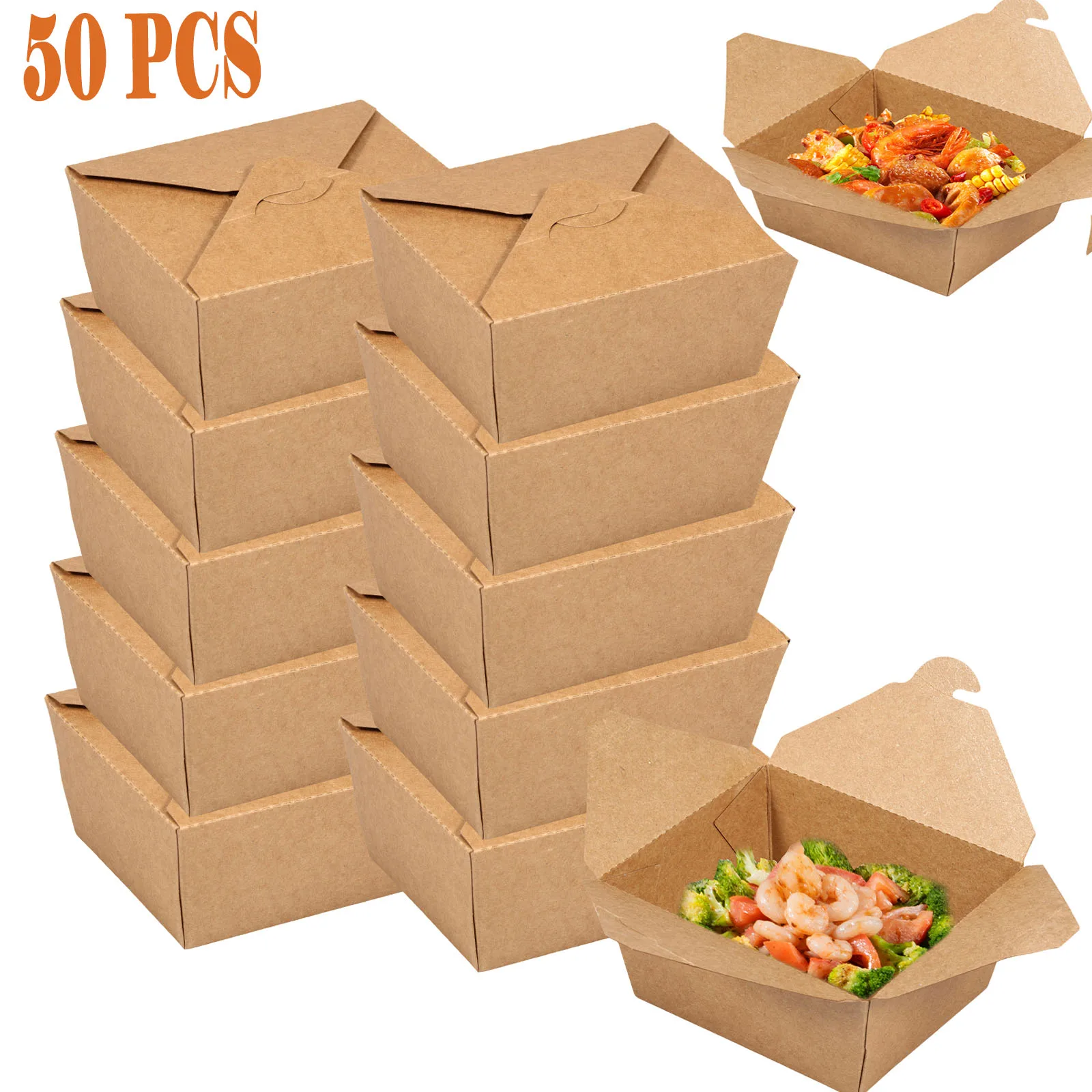 30oz Take Out Paper Food Containers – Greaseproof and leak-resistant boxes for baked goods, snacks, and meals. Ideal for takeout, pastry packaging, and food delivery. Durable and eco-friendly design.