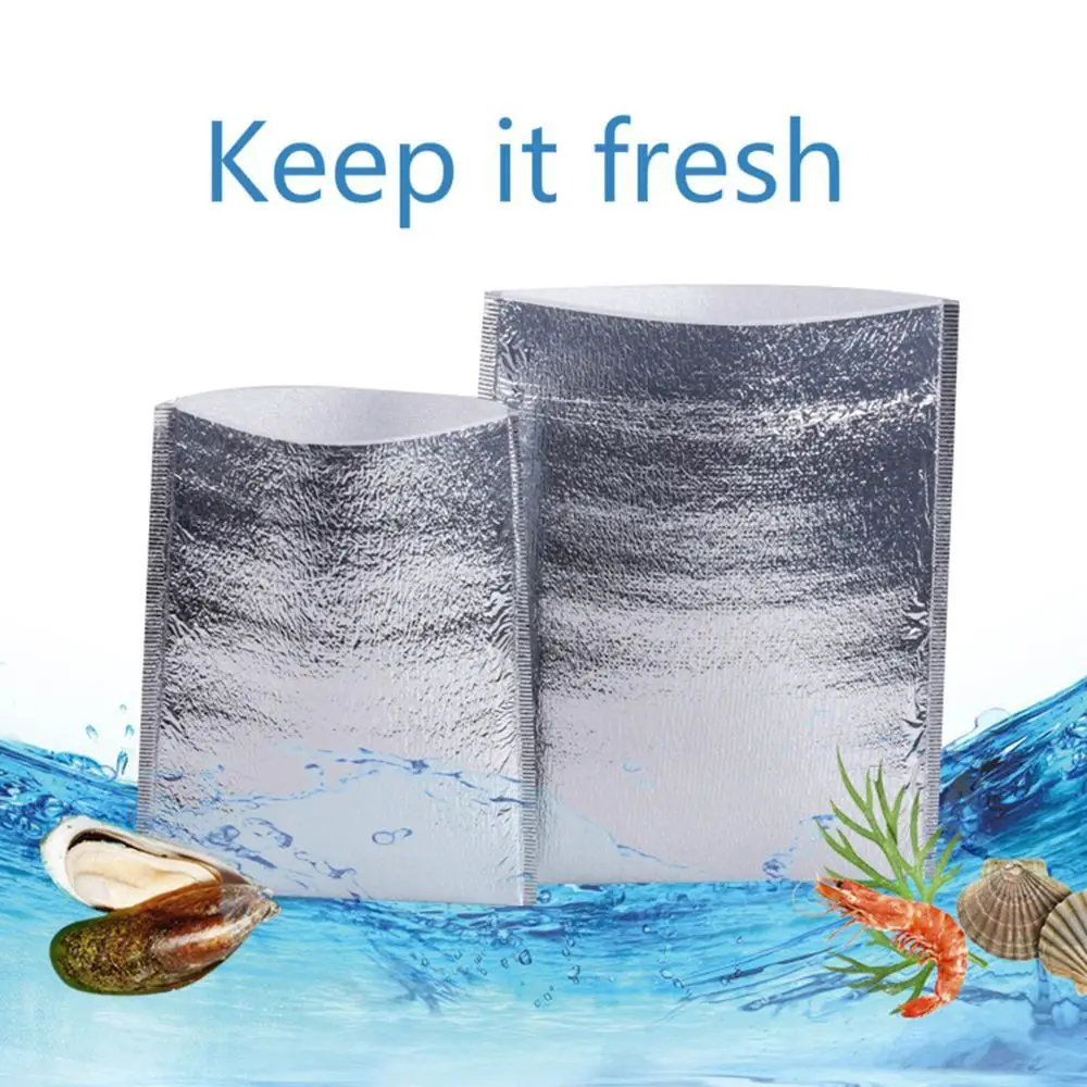 Aluminum Foil Insulated Cooler Bag – Foldable Thermal Tote for Food, Drinks, Delivery, and Picnic – Portable Waterproof Packing Bag for Takeout, Grocery, or Outdoor Use 34