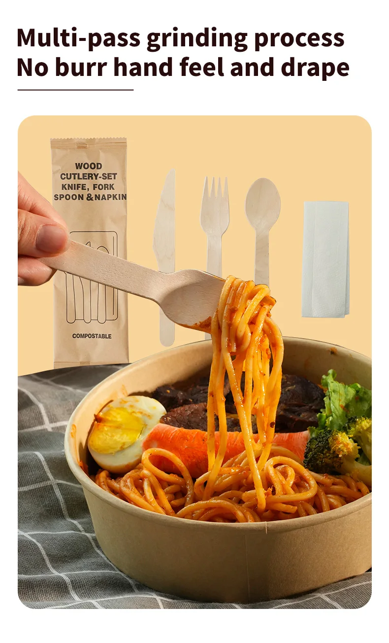 10/20PCS Disposable Cutlery Set – Individually Wrapped Knife, Fork, Spoon & Napkin – Portable Utensils for Takeout, Catering, Office, Events, Travel, School Lunch – Hygienic & Convenient 2