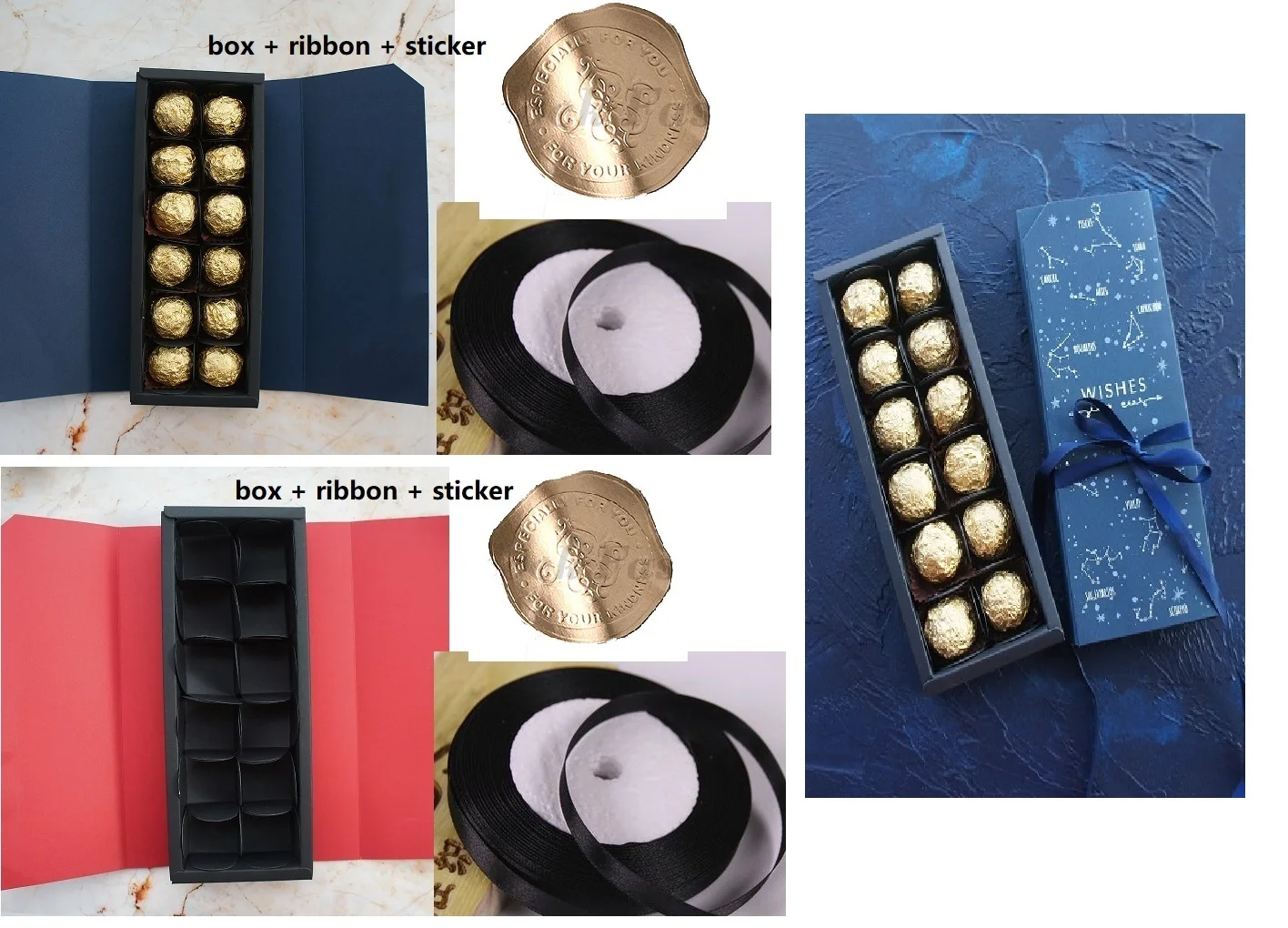 Chocolate Paper Gift Box – Perfect for Valentine's Day, Christmas, Birthdays, and Parties. Ideal for packing chocolates, small gifts, or treats with a festive and elegant presentation design. - 图片 21