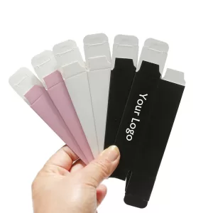 Folding Carton Lip Gloss Box – Custom Kraft Paper Packaging with Private Label Logo, Ideal for Cosmetics, Business Use, Bulk Orders, Eco-Friendly, Stylish, and Perfect for Lip Product Branding.