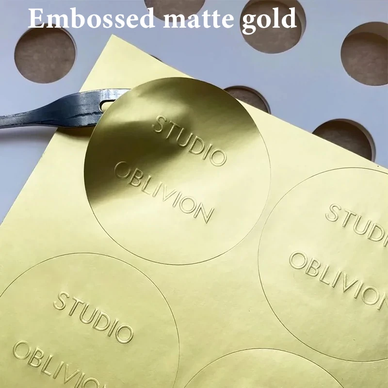 100pcs Custom Embossed White Stickers – Personalized Adhesive Seals with Name, Logo or Text – Elegant Labels for Weddings, Events, Parties, Business Branding, Gift Wrap, and Packaging - 图片 6