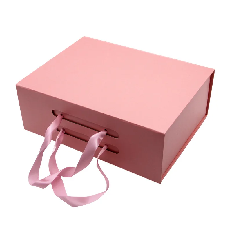 Foldable Magnetic Clamshell Gift Box – Custom logo packaging for weddings, birthdays, clothing, wigs, and party gifts. Portable, durable for stylish and professional product presentation. - 图片 8