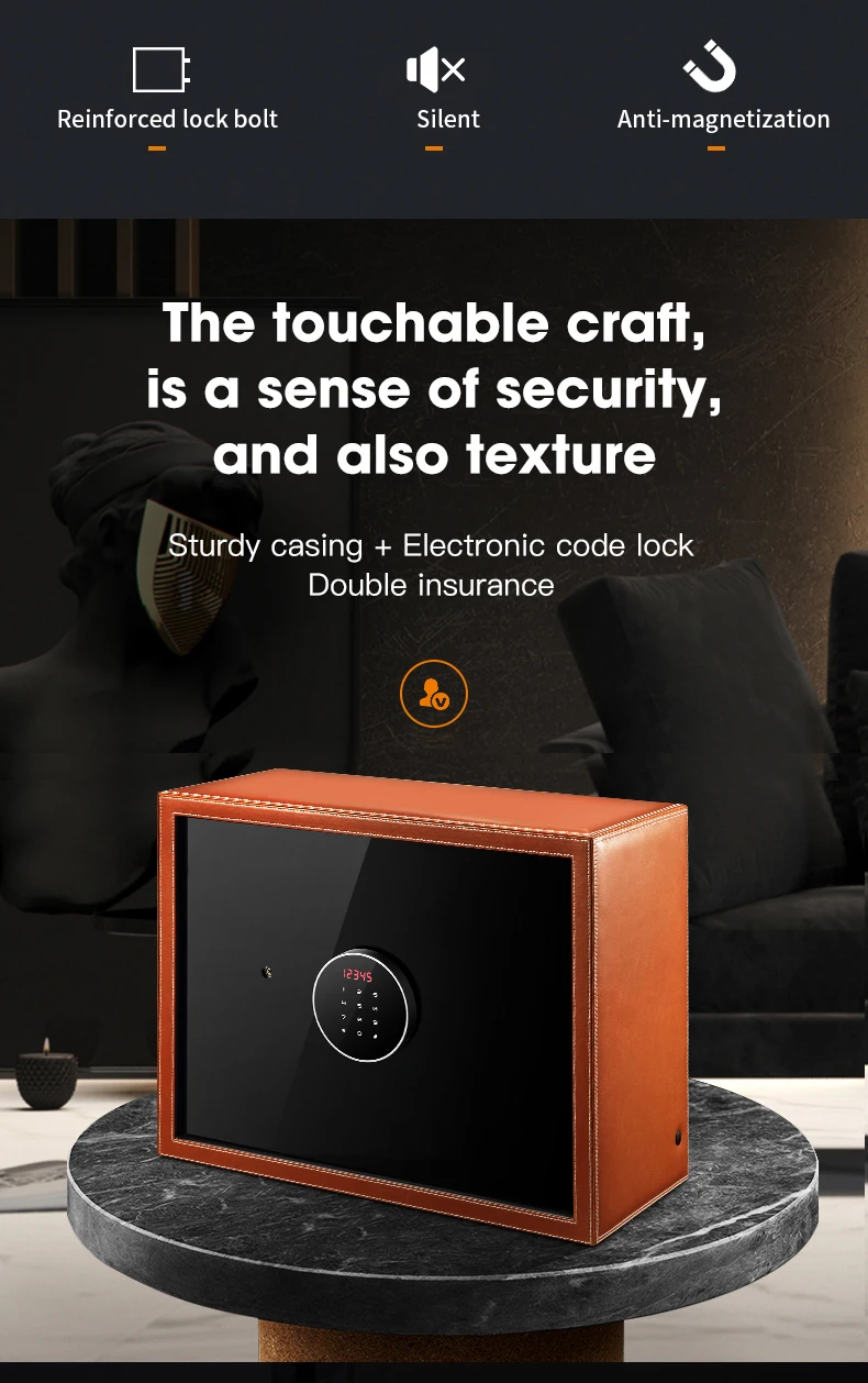 Luxury Automatic Watch Winder Safe Box – 12 Slot Brown Display Case with Quiet Motor, LED Touchscreen, Dual Lock Security, Rotation Settings for Mechanical Watches, Storage Organizer 2