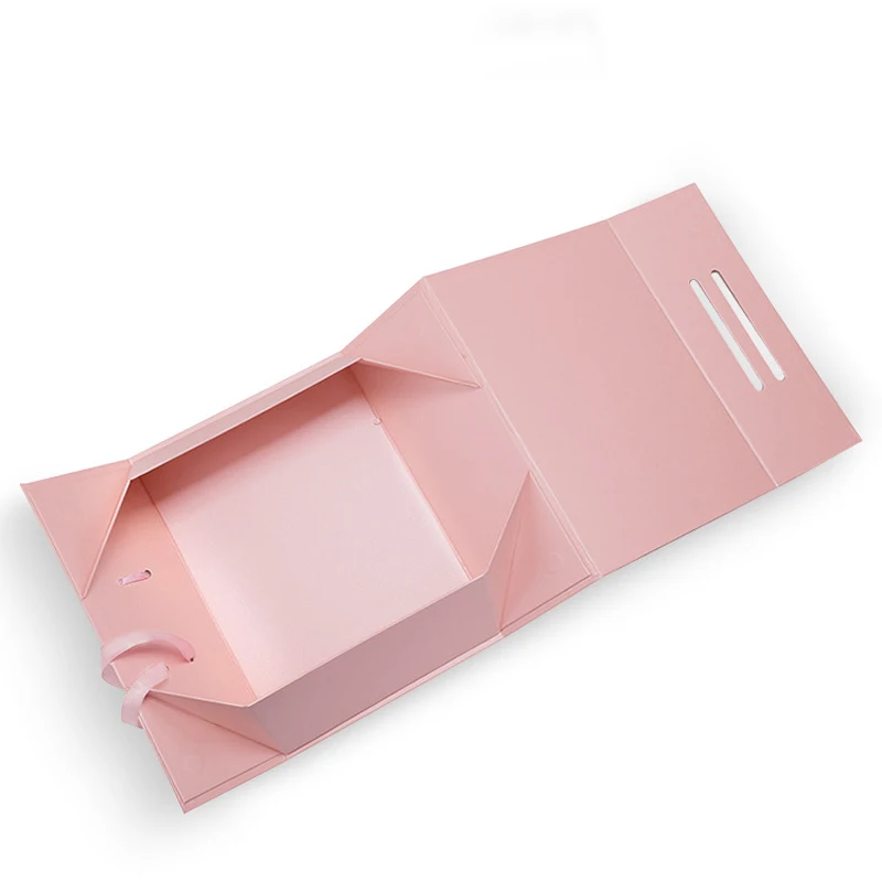 Foldable Magnetic Clamshell Gift Box – Custom logo packaging for weddings, birthdays, clothing, wigs, and party gifts. Portable, durable for stylish and professional product presentation. - 图片 5