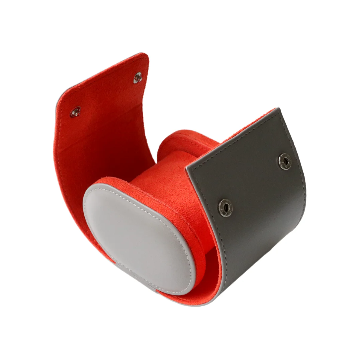 Travel Watch Organizer | Custom Blue PU Leather Travel Watch Roll Case – Embossed Logo, Velvet Suede Interior, Single/Double/Triple Slot Organizer – Portable Watch Storage for Travel & Gifting 9