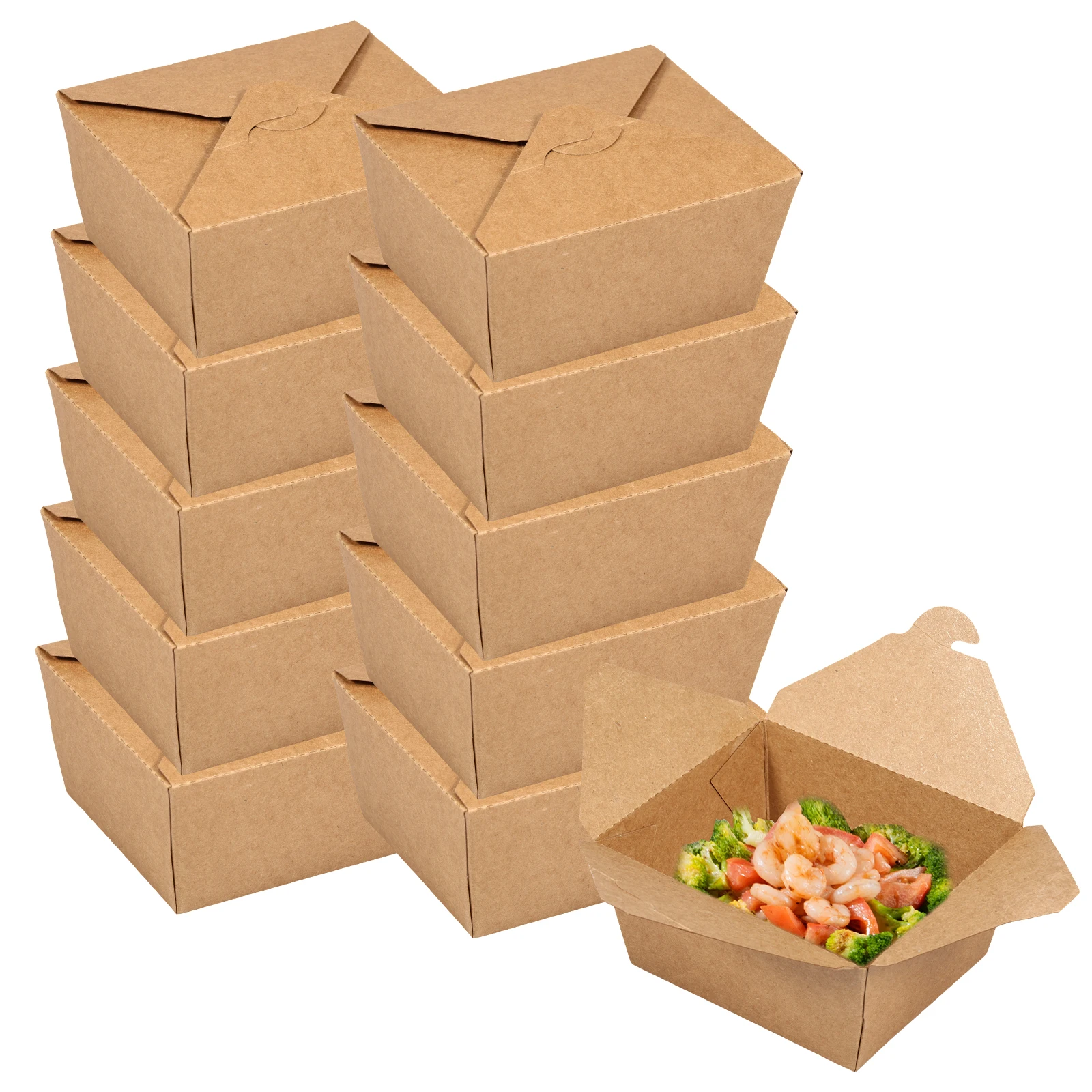 30oz Take Out Paper Food Containers – Greaseproof and leak-resistant boxes for baked goods, snacks, and meals. Ideal for takeout, pastry packaging, and food delivery. Durable and eco-friendly design. - 图片 8