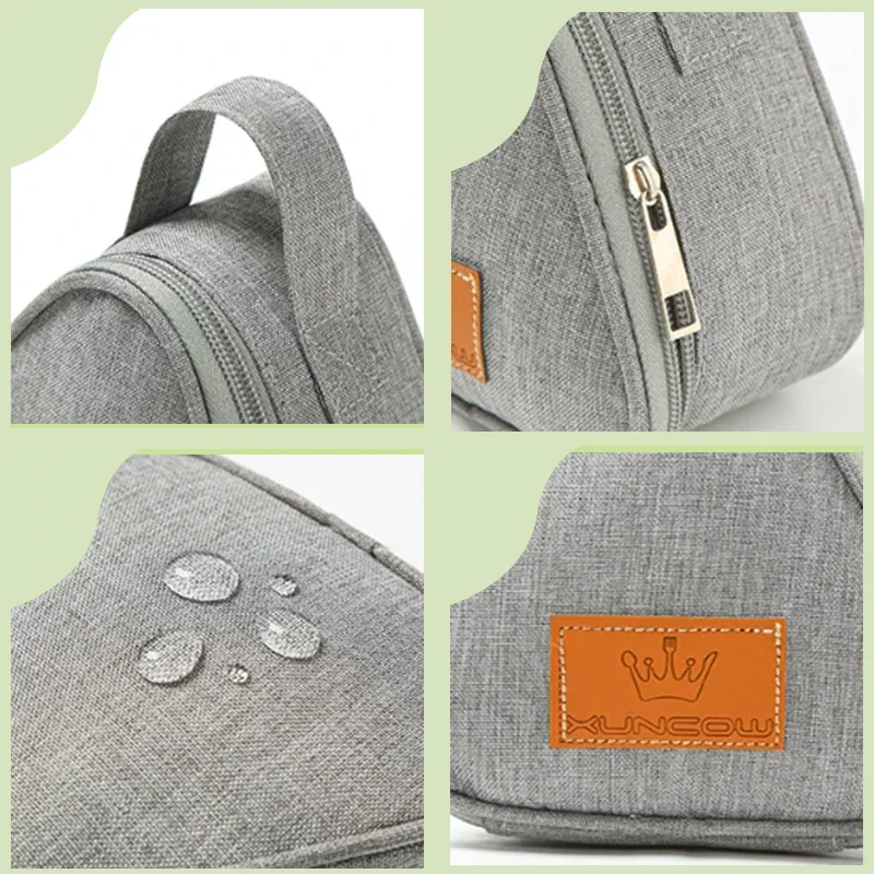 Insulated Triangle Lunch Bag – Milk Carton Design, Waterproof & Portable – Triangle Bento Bag for Sandwich, Egg, Kids & Adults – Picnic, School & Work – Compact Thermal Food Tote - 图片 6